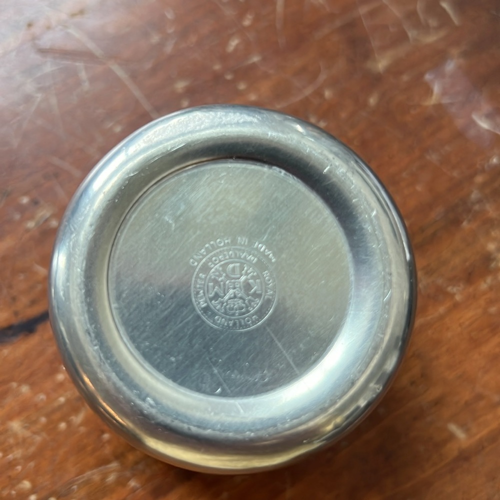 COPY - Royal Holland Pewter Daalerop; Pewter Coffee - Tea Set w/Sugar & Crramer - Picture 7 of 7